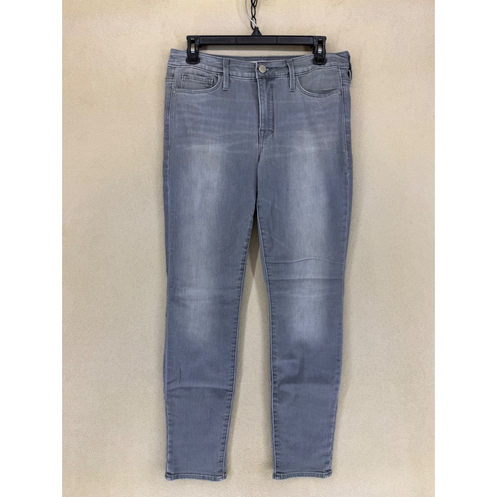 Athleta Gray SculptKnit Jeans Womens Size 8 High Rise Skinny Stretch